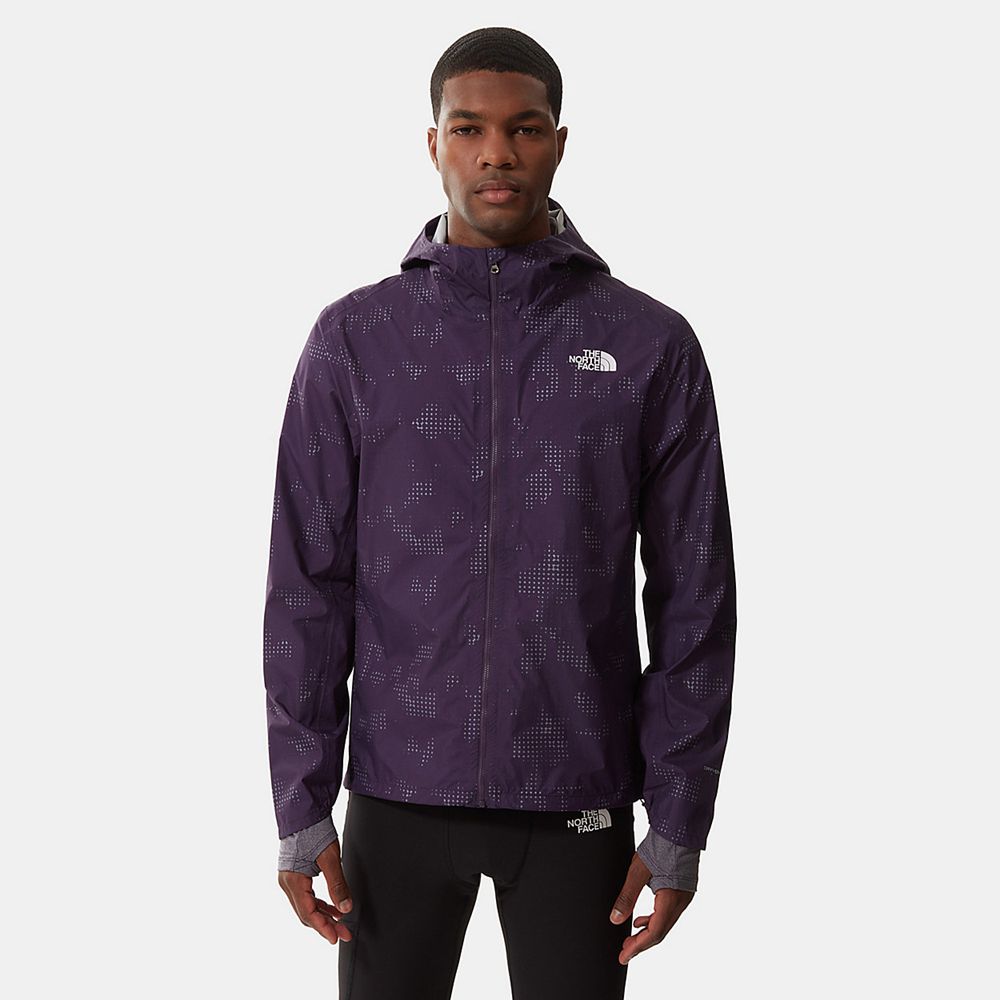 The North Face Lightweight Shell Jackets Mens Australia - The North Face Printed First Dawn Dark Pur